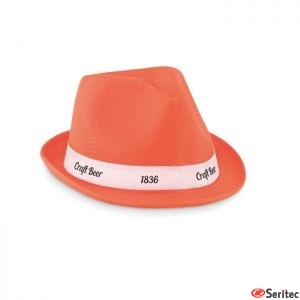 Sombrero de polister de color publicitario